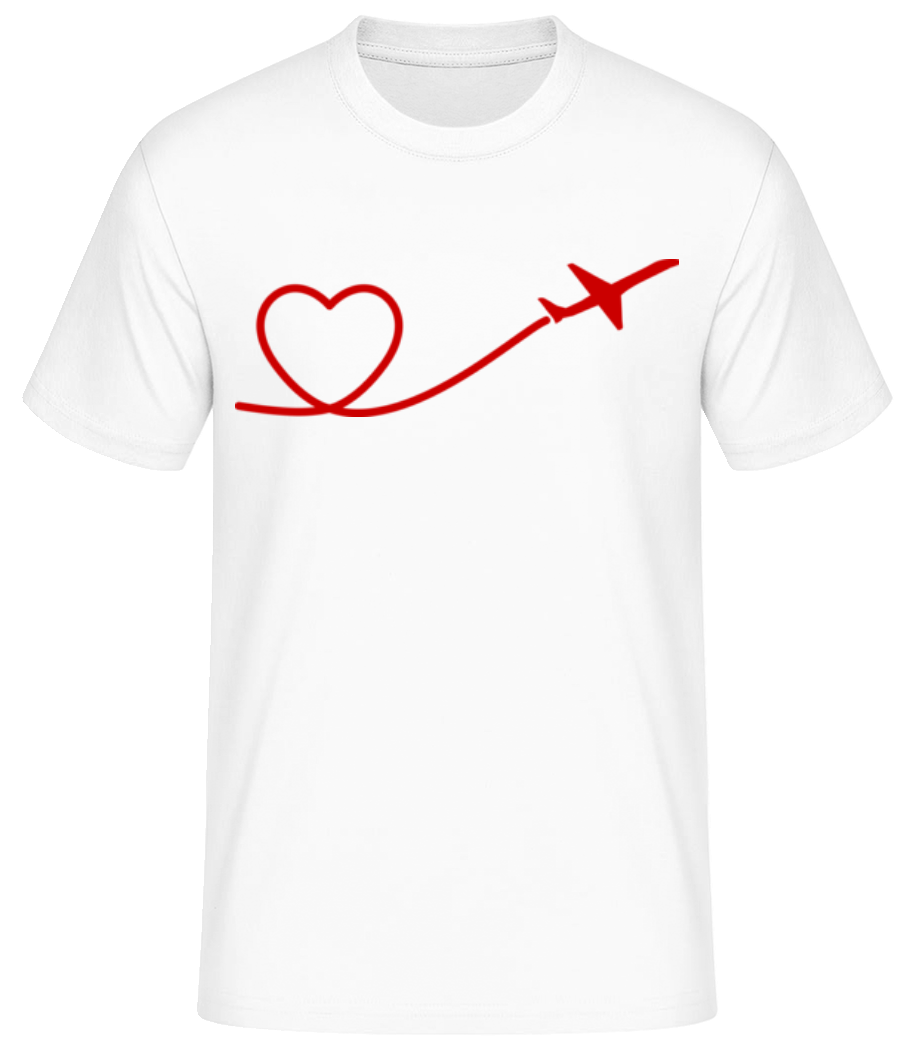 Heart Flyer - Men's Basic T-Shirt - White - Front