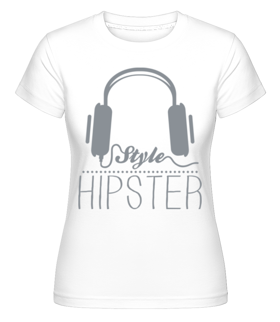 Écouteurs Hipster ·  T-shirt Shirtinator femme