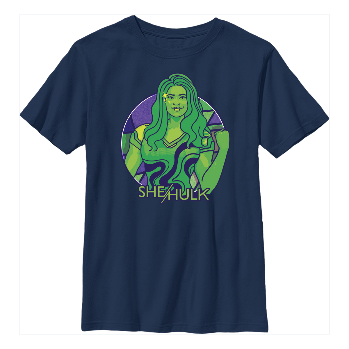 Marvel - She-Hulk Attorney at Law - Miss Hulk Color Block Circle Badge - Enfant T-shirt