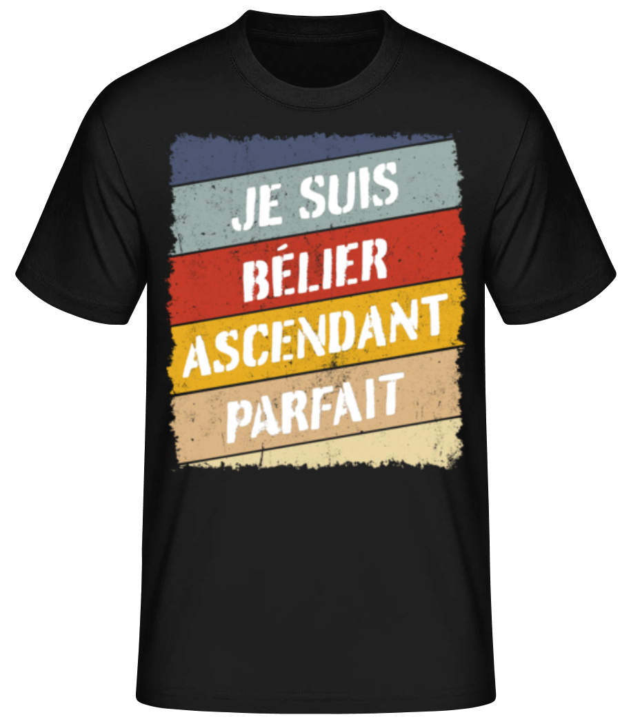 Je Suis Bélier Style Rétro · T-shirt standard Homme