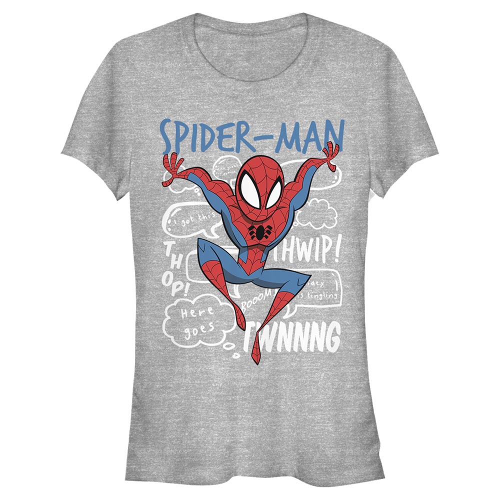Marvel - Spider-Man - Spider-Man Spidey Doodle Thoughts - Femme T-shirt