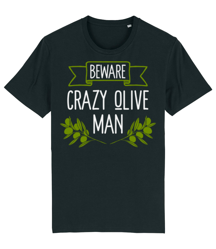 Beware Crazy Olive Man · T-shirt bio Homme Stanley Stella 2.0