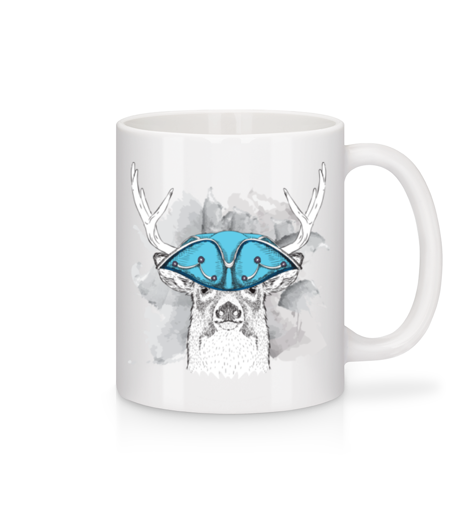 Matrosen Hirsch - Tasse - Weiß - Vorne