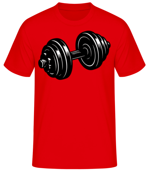 Haltères - T-shirt standard Homme - Rouge - Devant