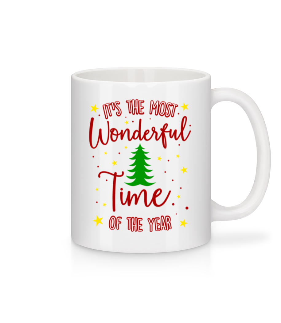 Aperçu: The Most Wonderful Time Of The Year - Mug en céramique blanc - Blanc - Devant