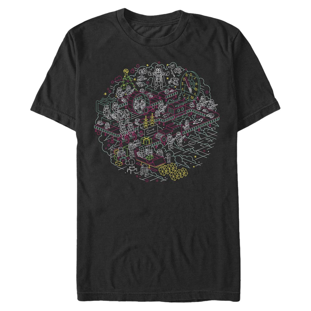 Star Wars - Darth Vader Linear Xmas - Weihnachten - Männer T-Shirt