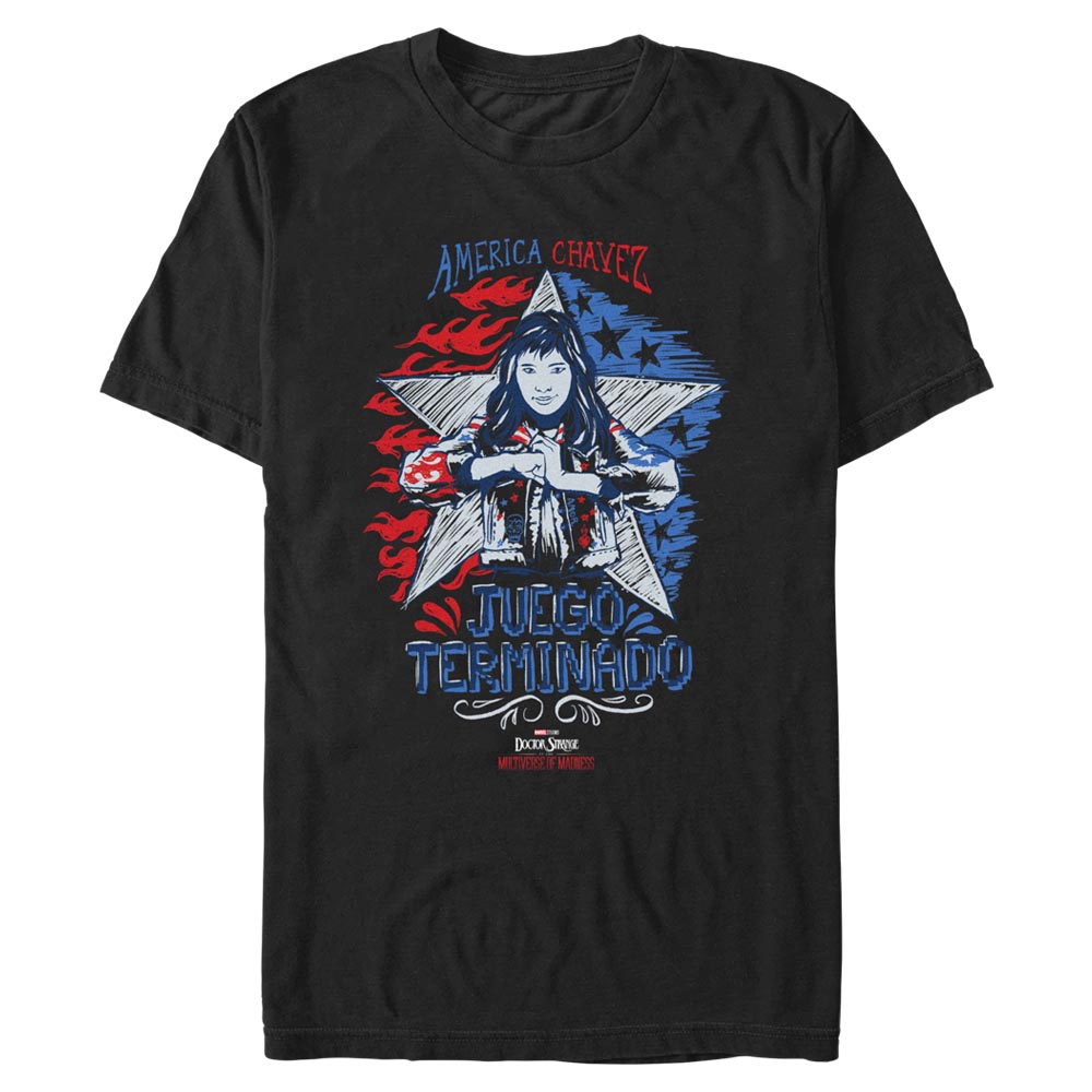 Aperçu: Marvel - Doctor Strange - America Chavez Juego Terminado - Homme T-shirt - Noir - Devant