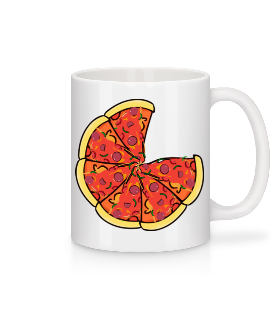 Pizza · Mug en céramique blanc