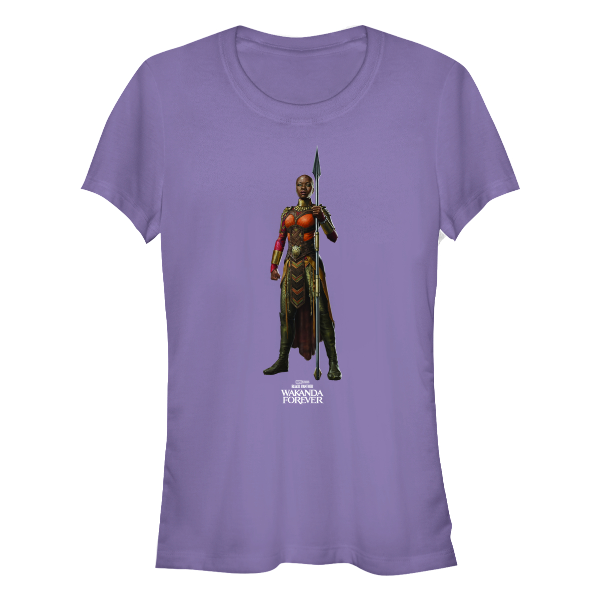 Aperçu: Marvel - Panthère noire Wakanda pour toujours - Okoye Blank - Femme T-shirt - Pourpre - Devant