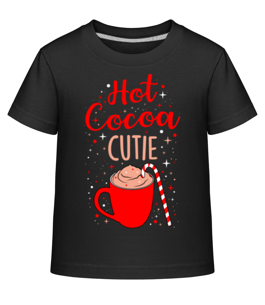 Aperçu: Hot Cocoa Cutie - T-shirt shirtinator Enfant - Noir - Devant