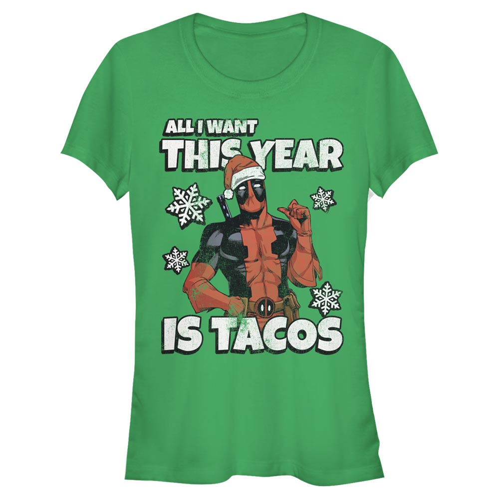 Marvel - Deadpool - Deadpool All I Want Is Tacos - Christmas - Femme T-shirt