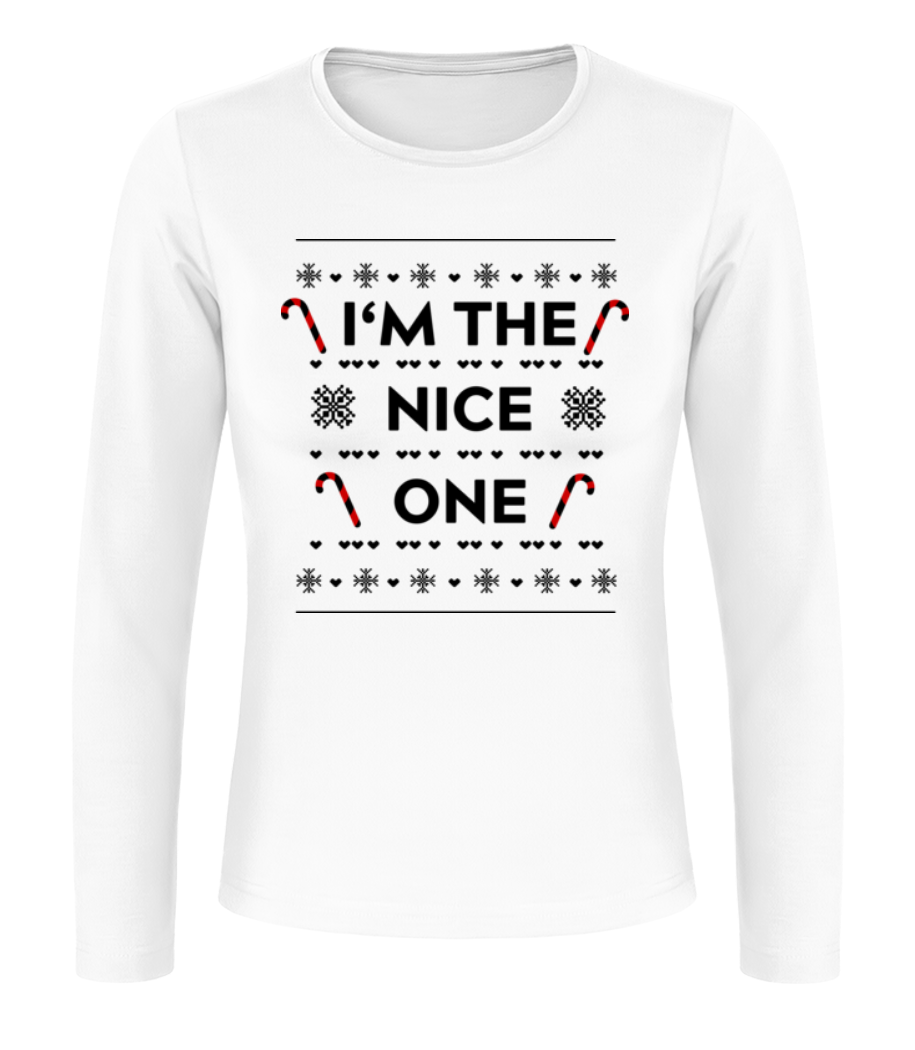 I'm The Nice One · T-shirt à manches longues standard Femme