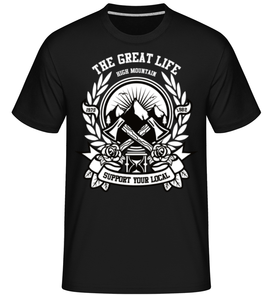Aperçu: Axe -  T-Shirt Shirtinator homme - Noir - Devant