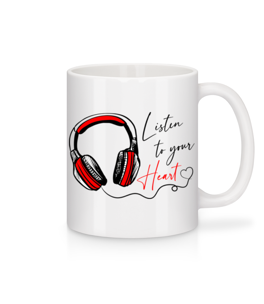 Listen To You Heart · Mug en céramique blanc