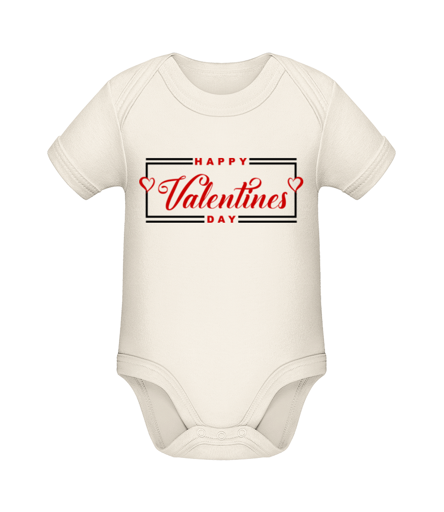 Happy Valentines Day · Body manches courtes bio