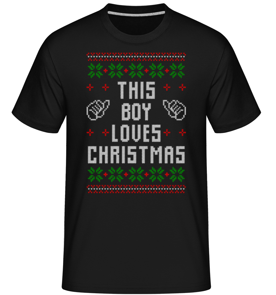 This Boy Loves Christmas ·  T-Shirt Shirtinator homme