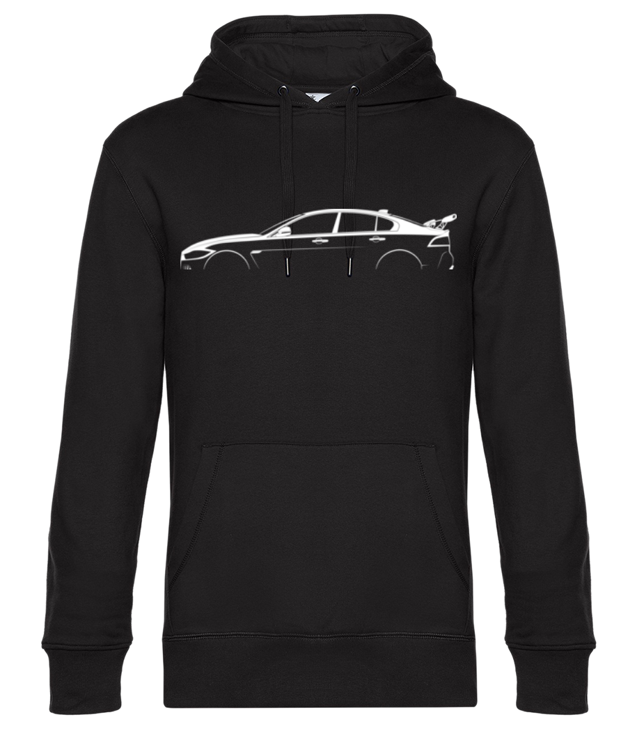'Jaguar XE Project 8' Silhouette - Sweat à capuche premium Unisexe - Noir - Devant