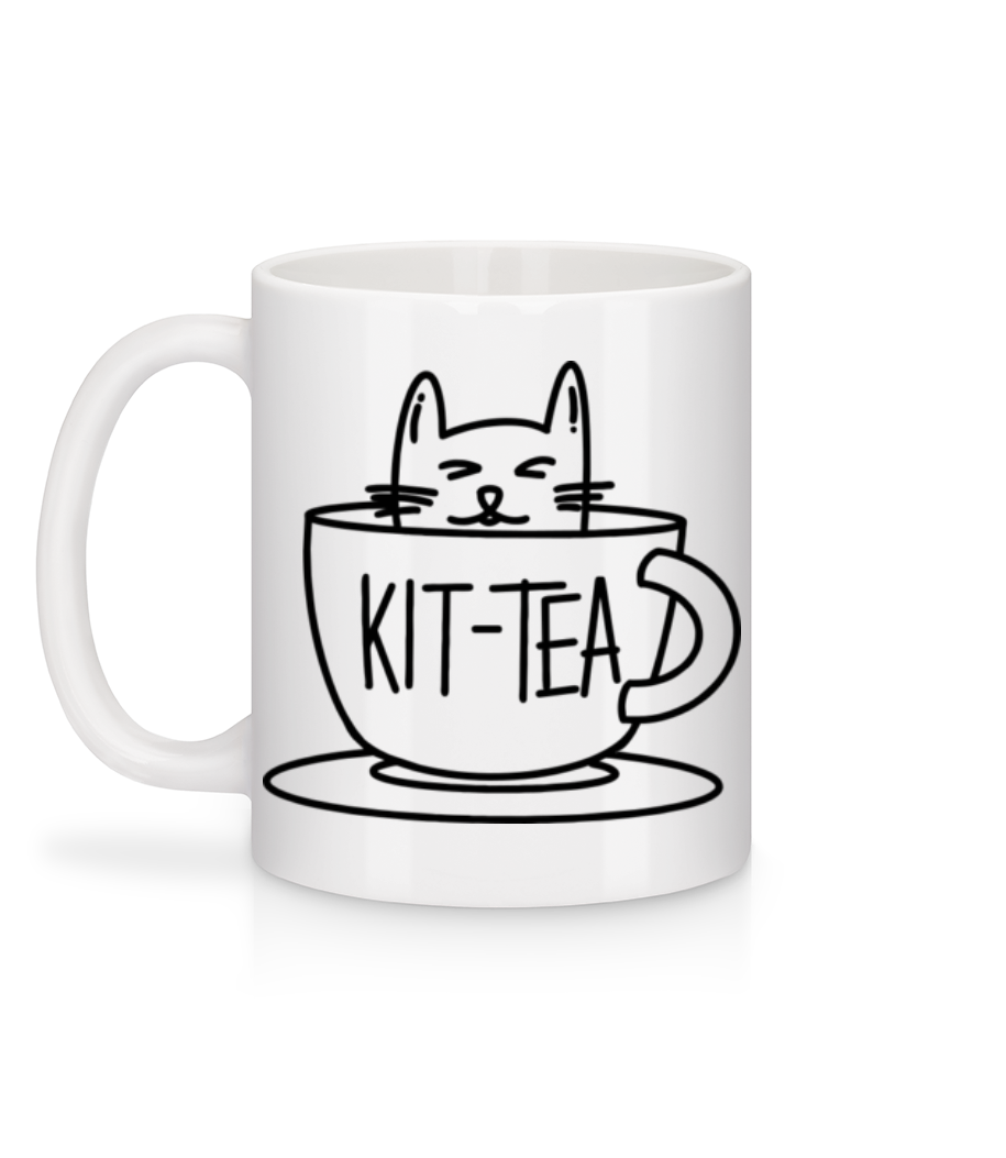 Kit Tea - Mug en céramique blanc - Blanc - Derrière