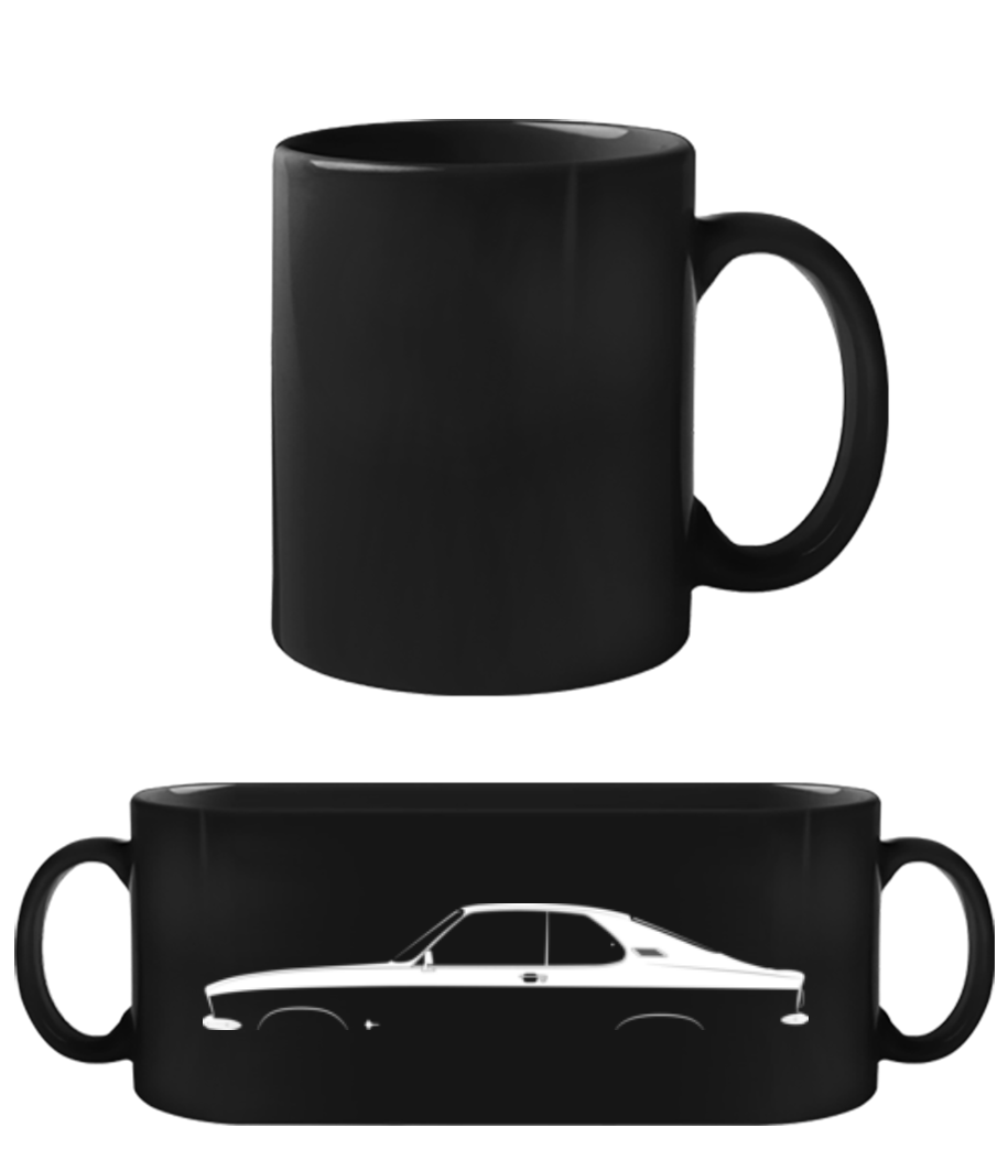 'Opel Manta A' Silhouette · Tasse Noire