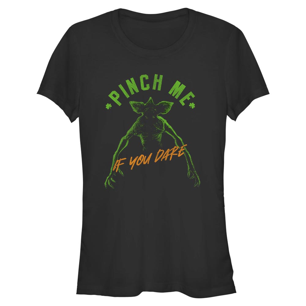 Netflix - Stranger Things - Demogorgon Pinch Me If You Dare - St. Patrick's Day - Femme T-shirt