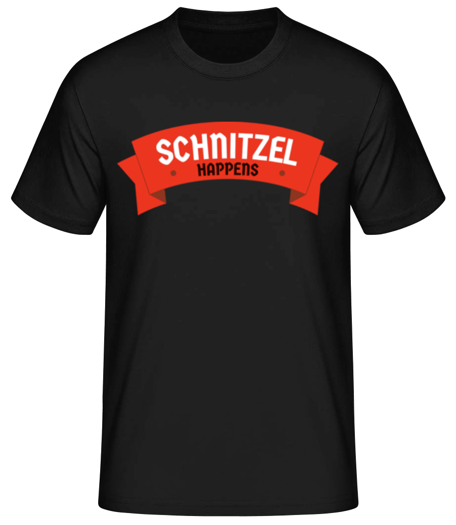 Schnitzel Happens · Männer Basic T-Shirt