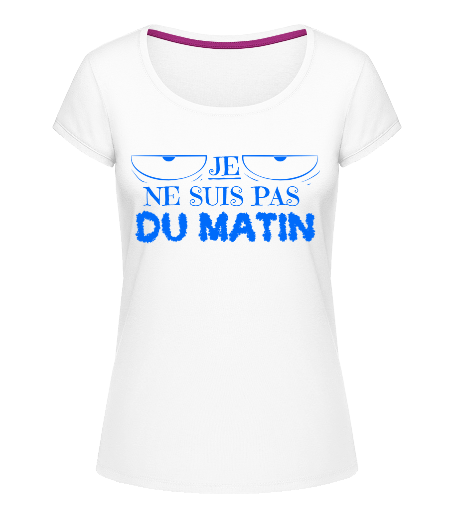 Je Ne Suis Pas Du Matin · T-shirt col en U Femme