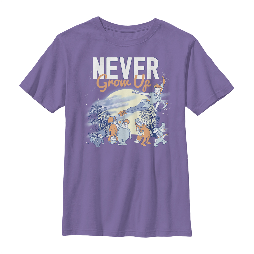 Disney - Peter Pan - Photo de groupe Never Grow Up - Enfant T-shirt