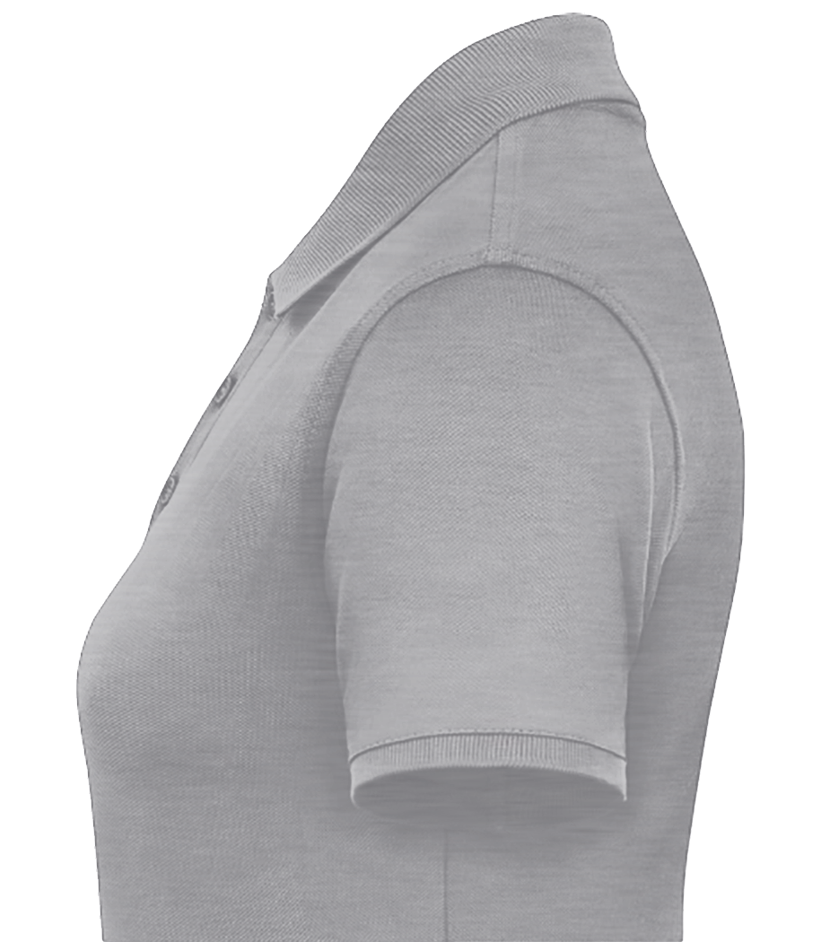 Aperçu: Polo Femme Slim Fit - Gris chiné - Gauche