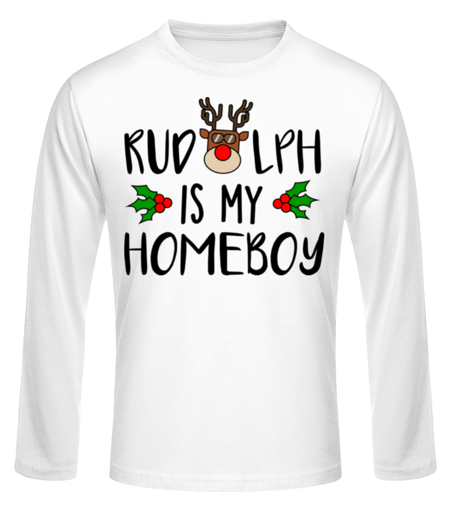 Rudolph Is My Homeboy · T-shirt à manches longues standard Homme