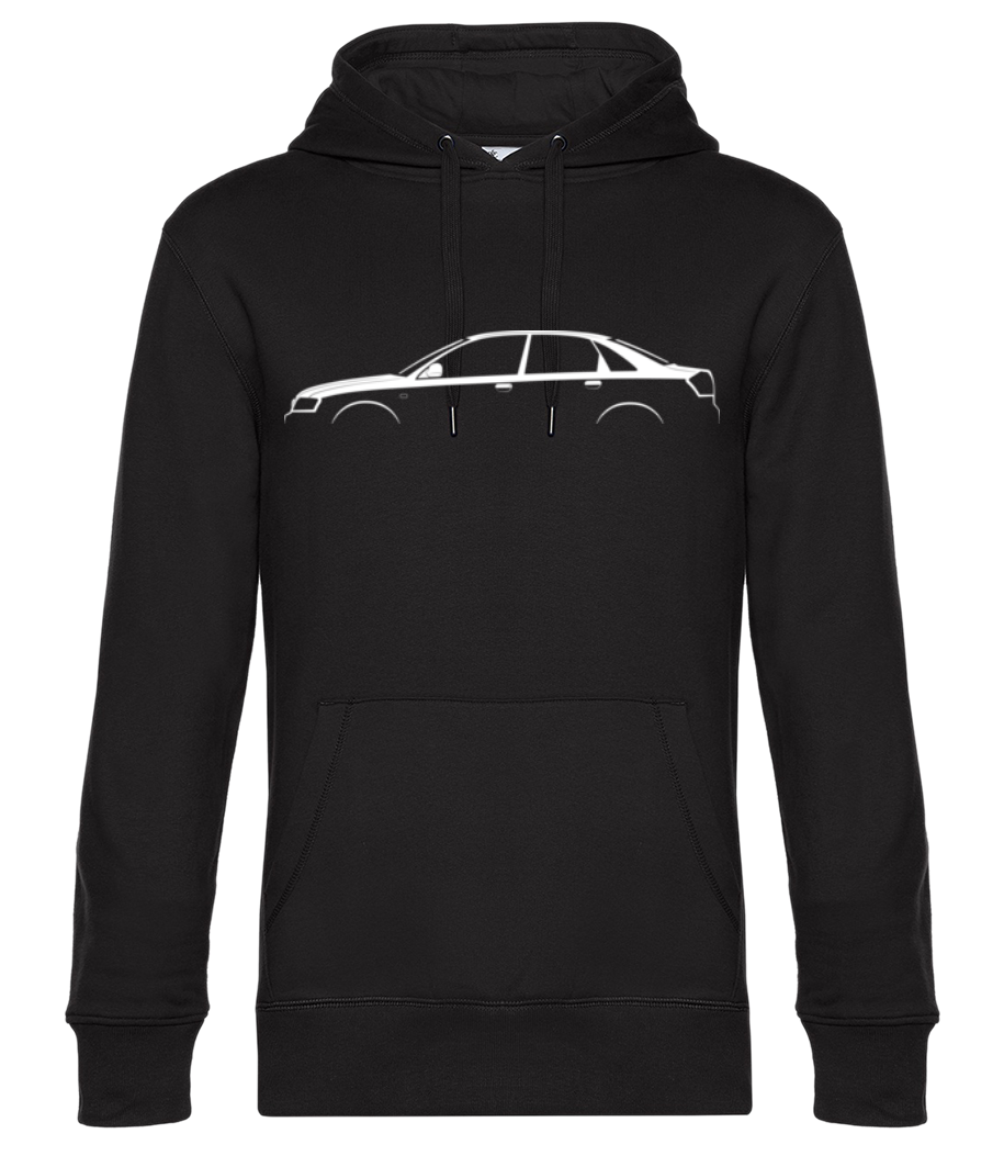 Aperçu: 'Audi A4 (B6)' Silhouette - Sweat à capuche premium Unisexe - Noir - Devant
