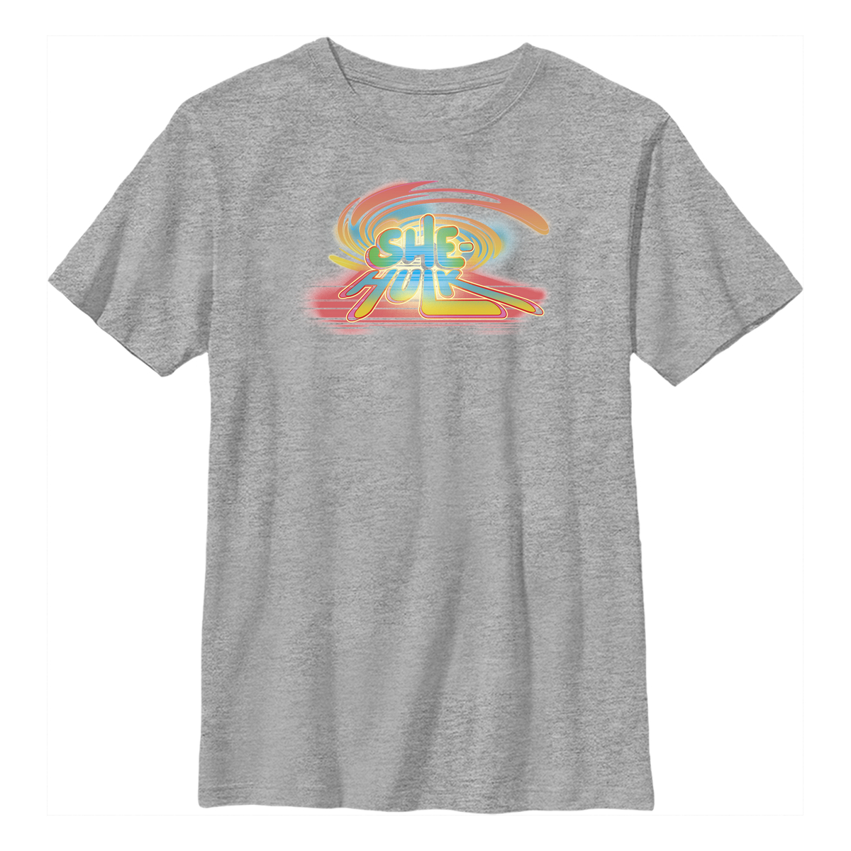 Marvel - She-Hulk Attorney at Law - Miss Hulk Spray Paint Logo - Enfant T-shirt - Gris chiné - Devant