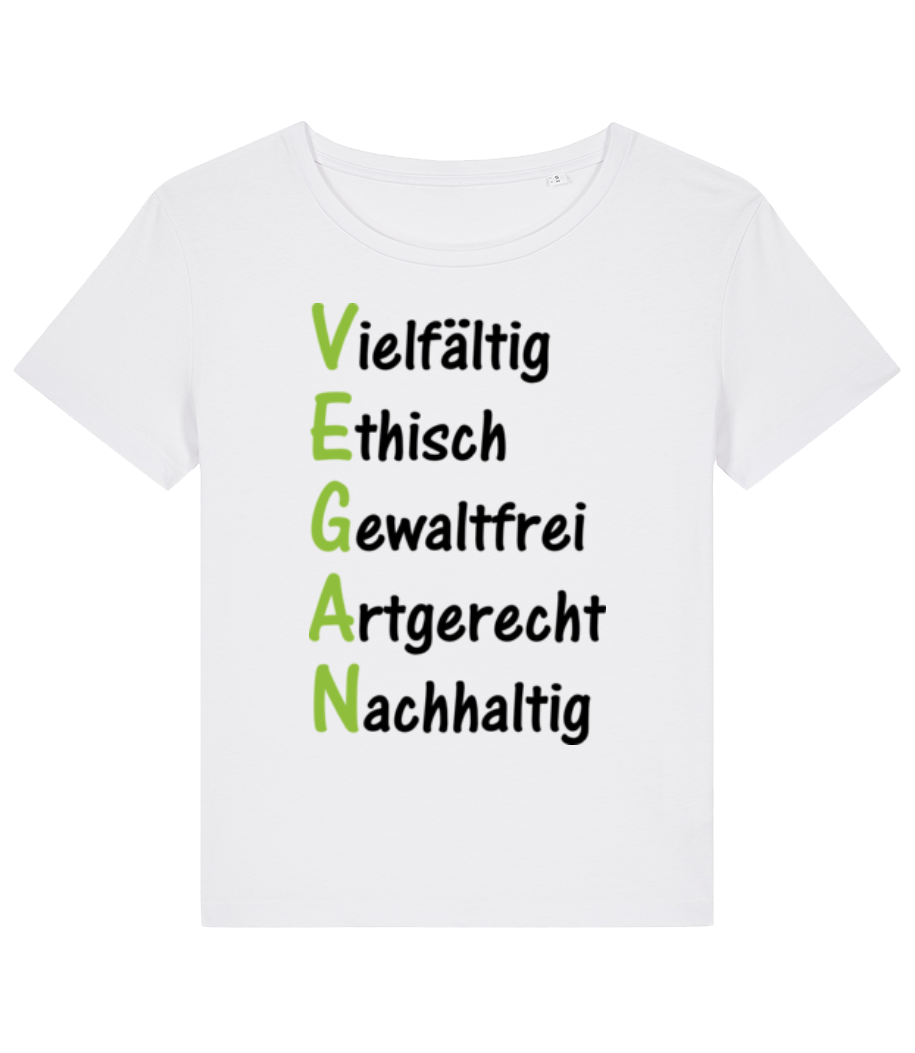 Wofür Steht Vegan? · Frauen Bio T-Shirt Stanley Stella 2.0