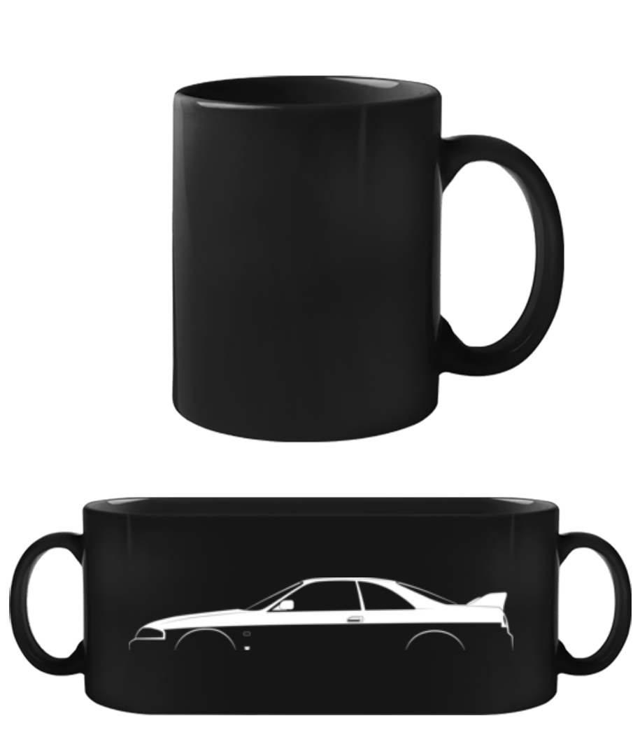 'Nissan Skyline GT-R (R33)' Silhouette · Tasse Noire