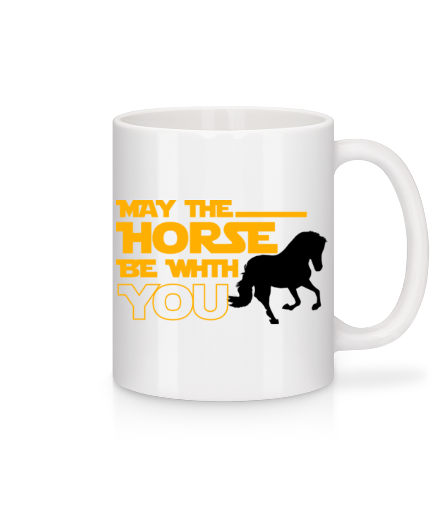 May The Horse Be With You · Mug en céramique blanc