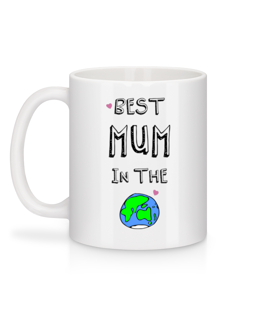 Worlds Best Mum - Mug en céramique blanc - Blanc - Derrière