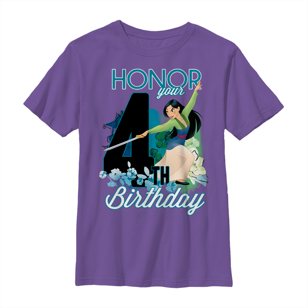 Disney - Mulan - Mulan Four Birthday - Enfant T-shirt