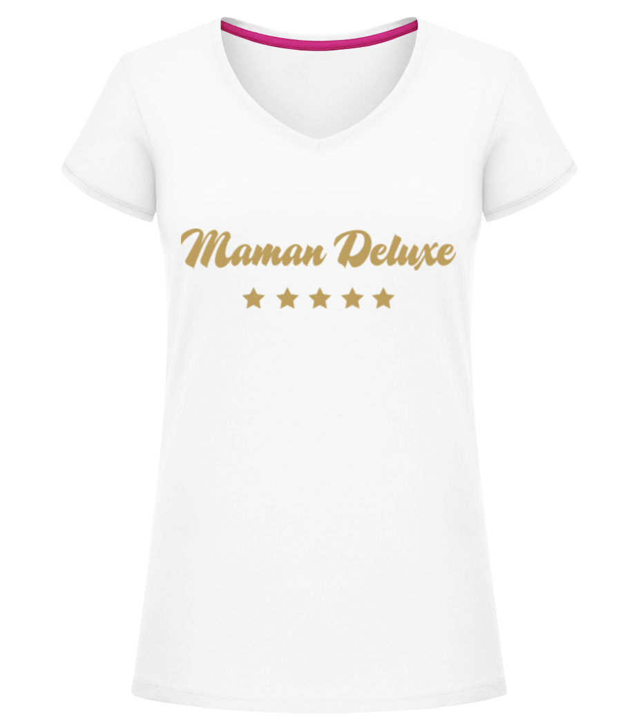 Maman Deluxe · T-shirt col en V Femme