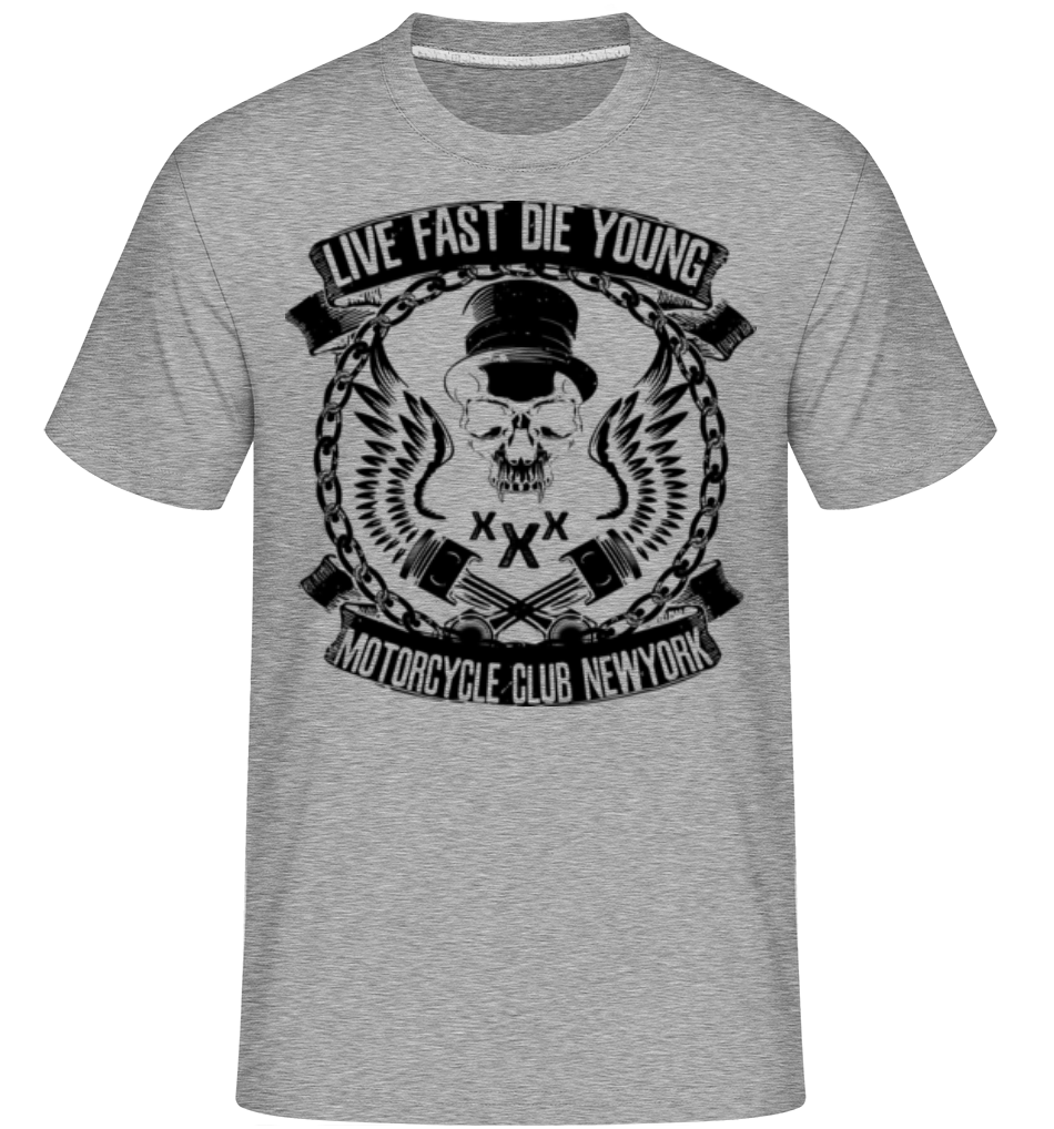 Live Fast Die Young Skull ·  T-Shirt Shirtinator homme