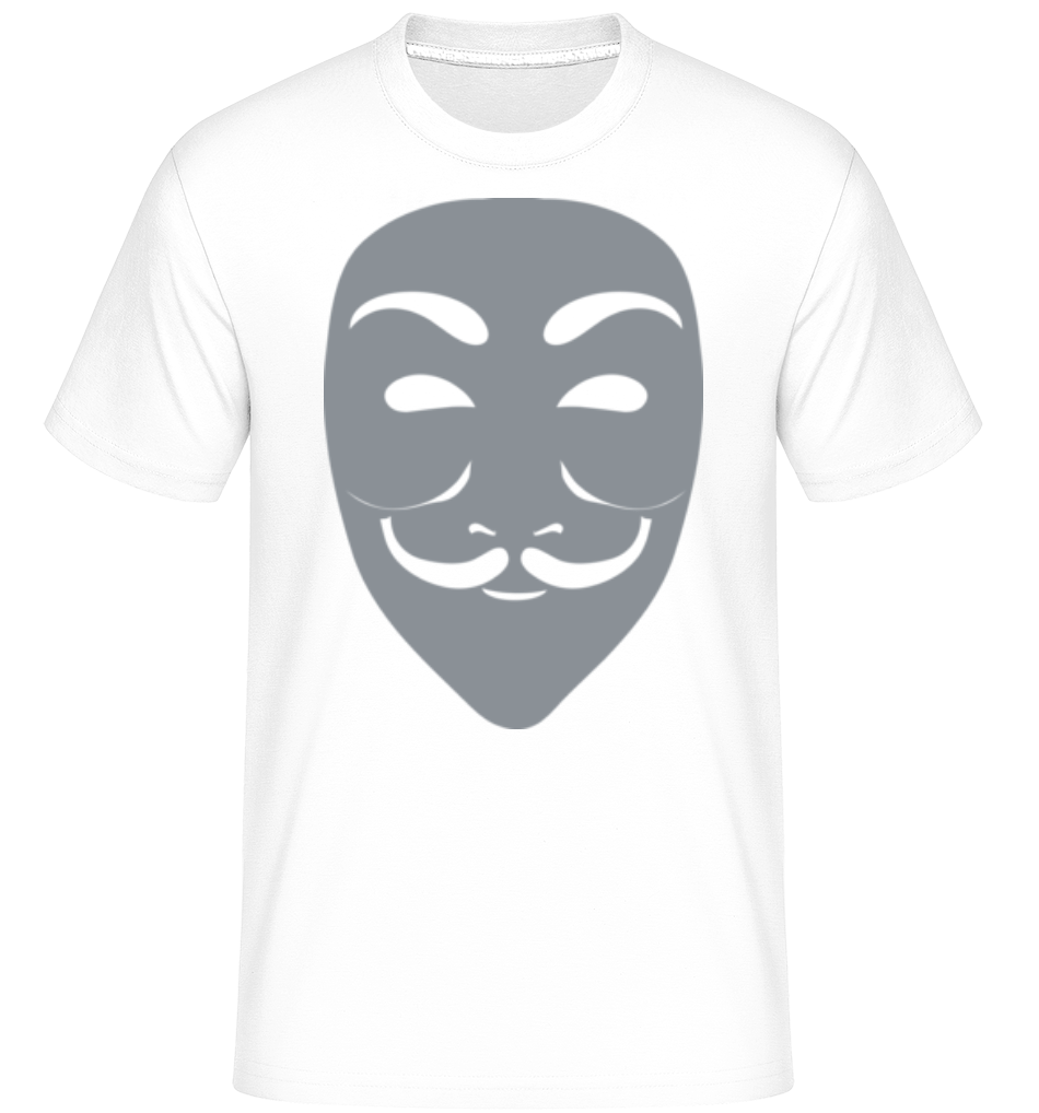 Masque Icon Grey -  T-Shirt Shirtinator homme - Blanc - Devant