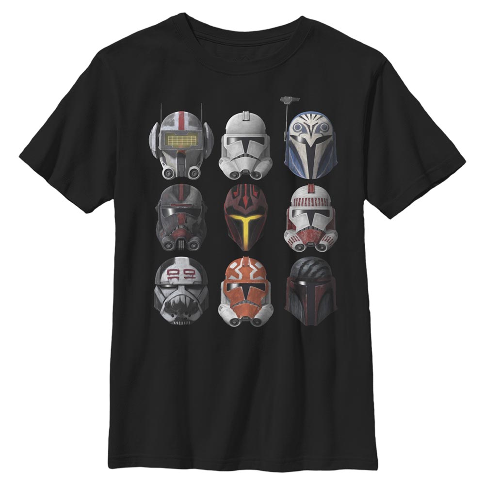Star Wars - The Clone Wars - Photo de groupe Clone Helmets - Enfant T-shirt