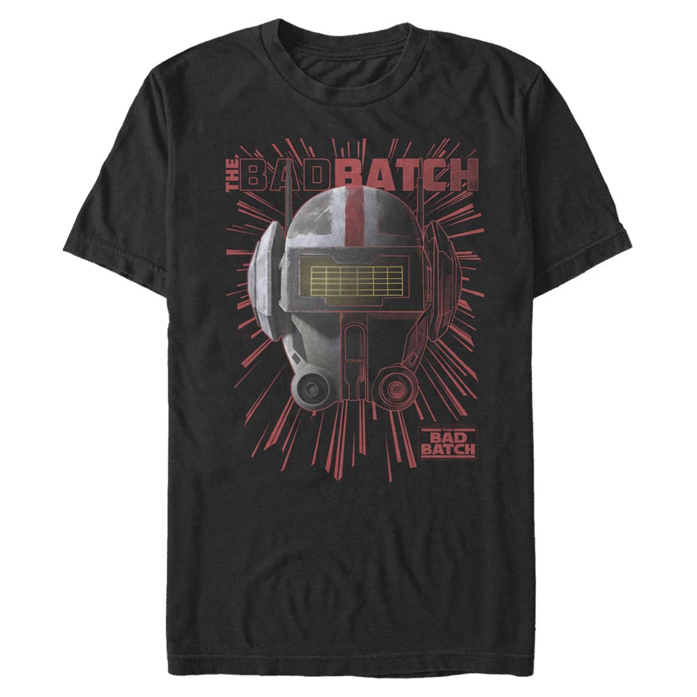 Aperçu: Star Wars - The Bad Batch - Big Face Tech Batch - Homme T-shirt - Noir - Devant