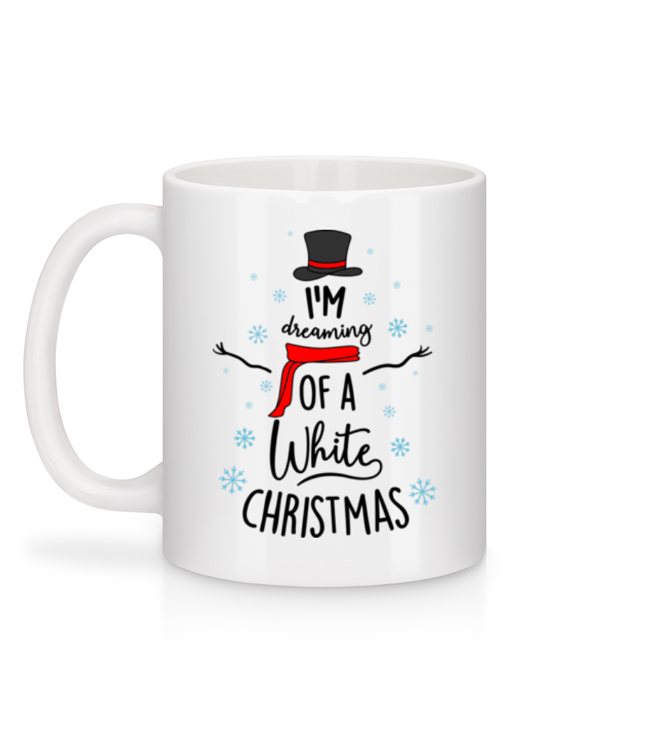 I Am Dreaming Of A White Christmas - Mug en céramique blanc - Blanc - Derrière