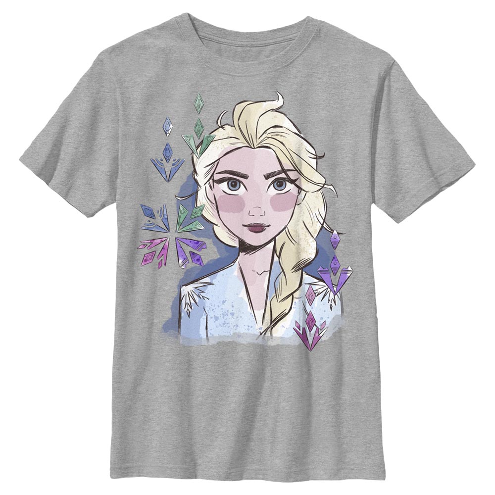 Disney - La Reine des neiges - Elsa Face - Enfant T-shirt