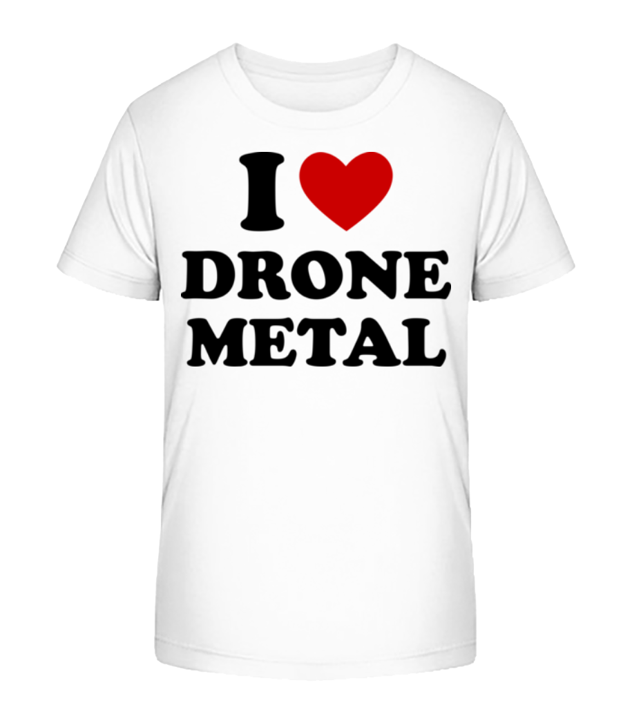 Aperçu: I Love Drone Metal - T-shirt bio Enfant Stanley Stella 2.0 - Blanc - Devant