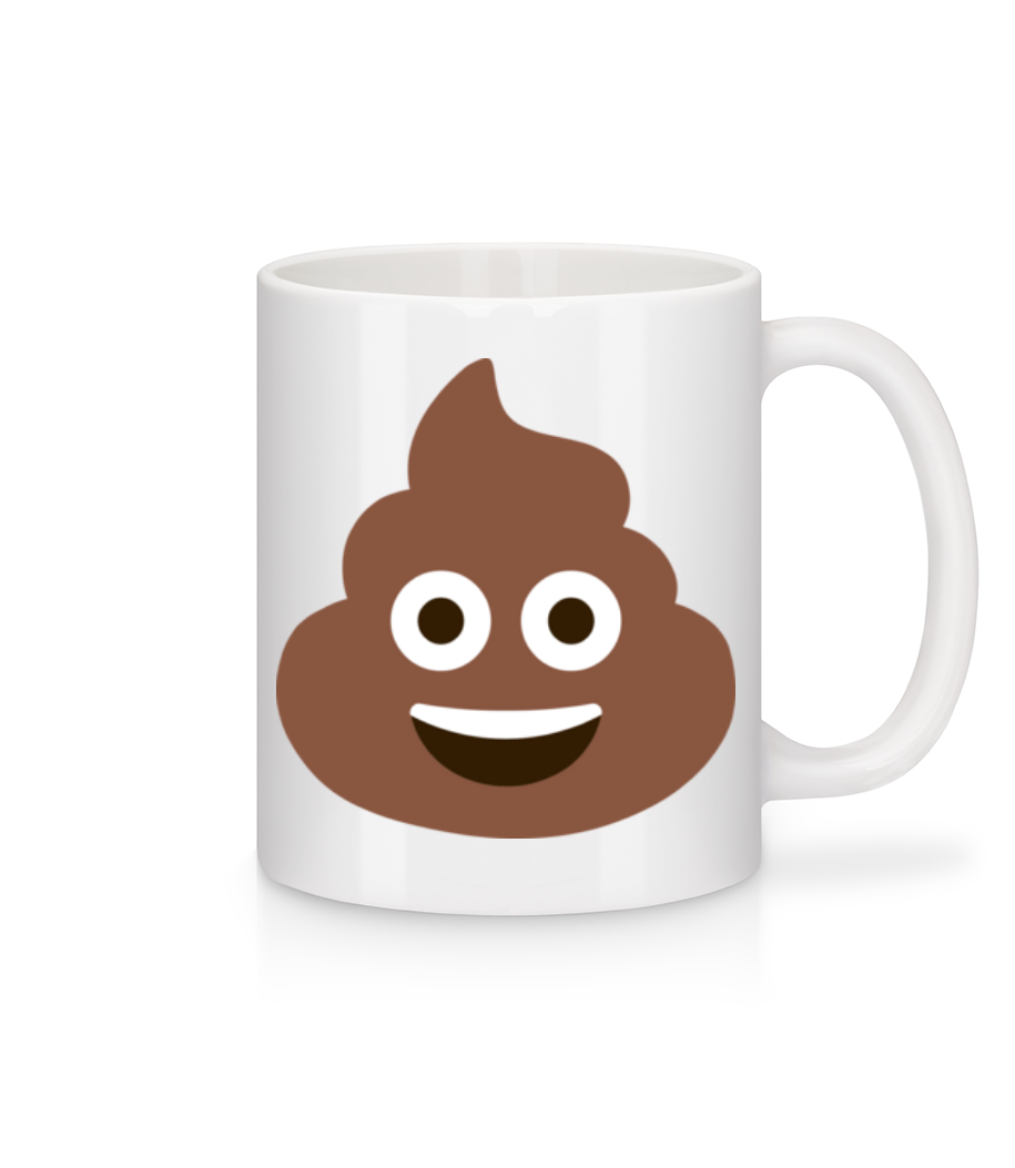 Caca Emoji · Mug en céramique blanc