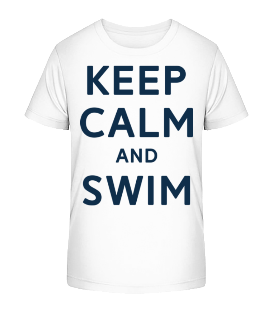 Keep Calm And Swim · T-shirt bio Enfant Stanley Stella 2.0