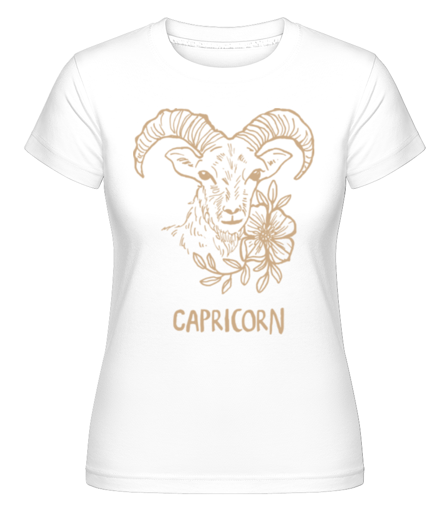 Scribble Style Zodiac Sign Capricorn ·  T-shirt Shirtinator femme