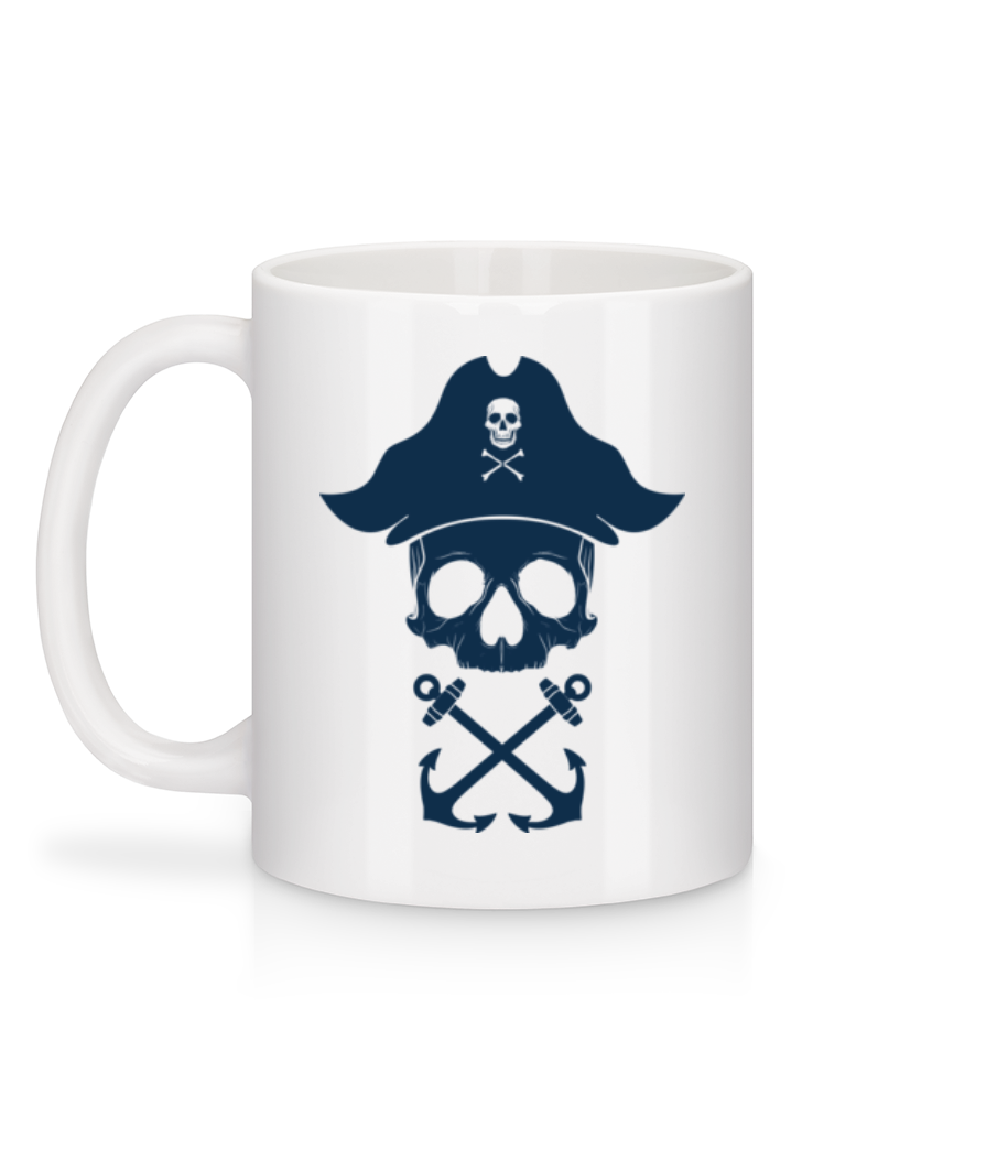Crâne De Pirate - Mug en céramique blanc - Blanc - Derrière
