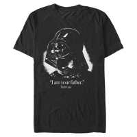 Star Wars - Darth Vader Vader is the Father - Father's Day - Men's T-Shirt - Black - Front