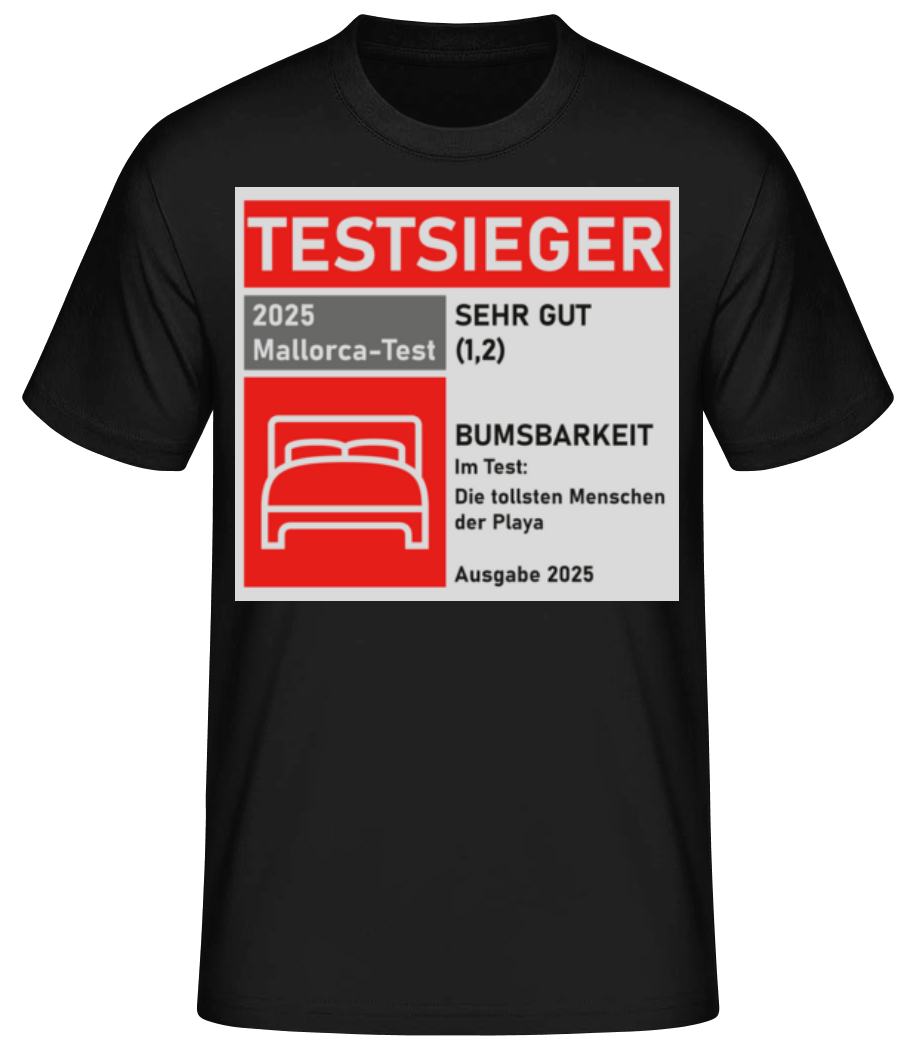 Testsieger Mallorca Bumsbarkeit · Männer Basic T-Shirt
